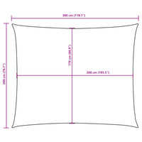 Para-sol estilo vela tecido oxford retangular 2x3 m