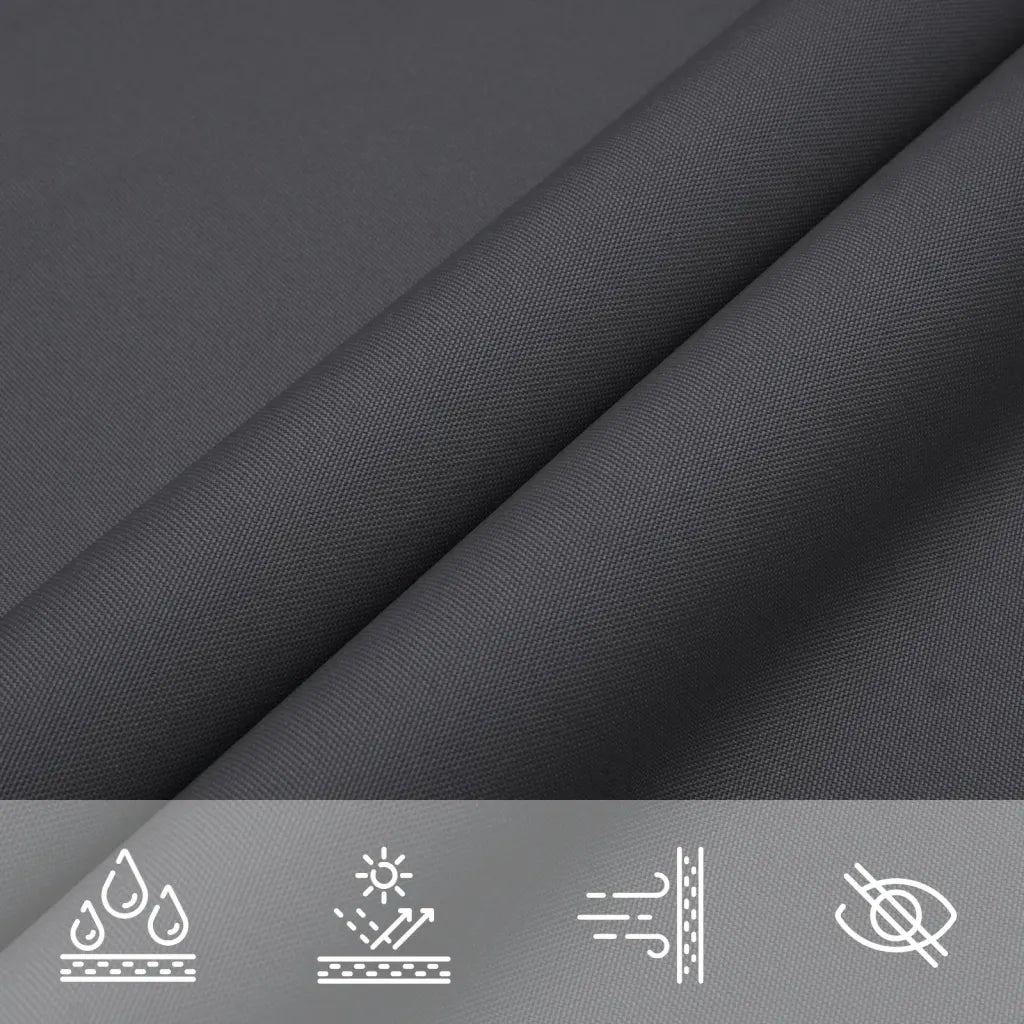 Para-sol estilo vela tecido oxford retangular 5x7 m