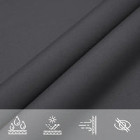 Para-sol estilo vela tecido oxford retangular 5x8 m