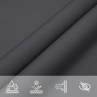Para-sol estilo vela tecido oxford triangular 3x3x3 m