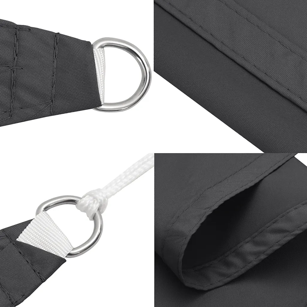 Para-sol estilo vela tecido oxford triangular 3x4x4 m