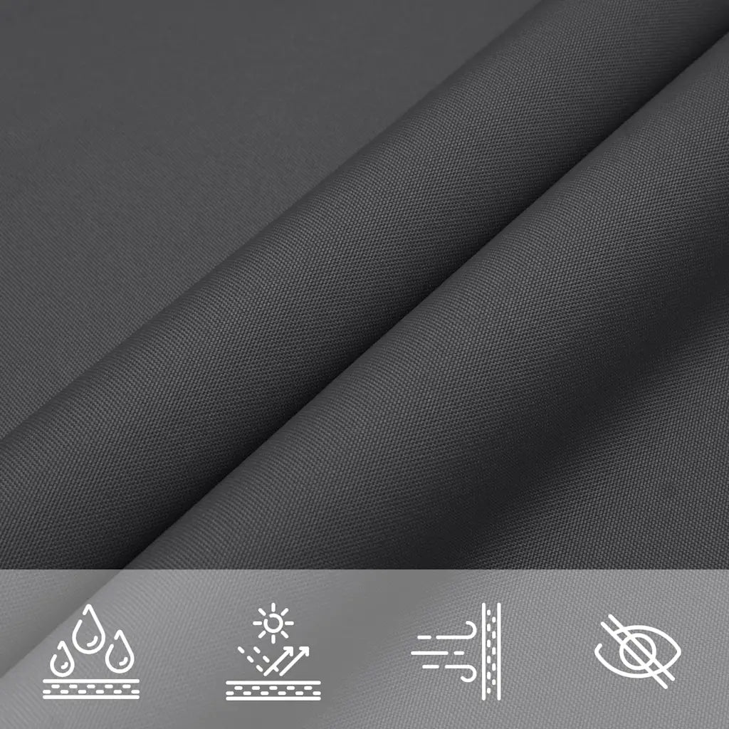 Para-sol estilo vela tecido oxford triangular 5x6x6 m