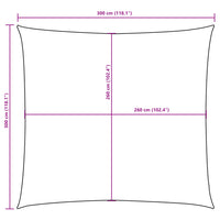 Para-sol estilo vela tecido oxford quadrado 3x3 m