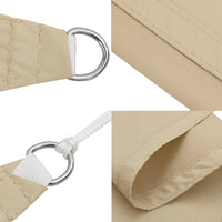 Para-sol estilo vela tecido oxford quadrado 4,5x4,5 m