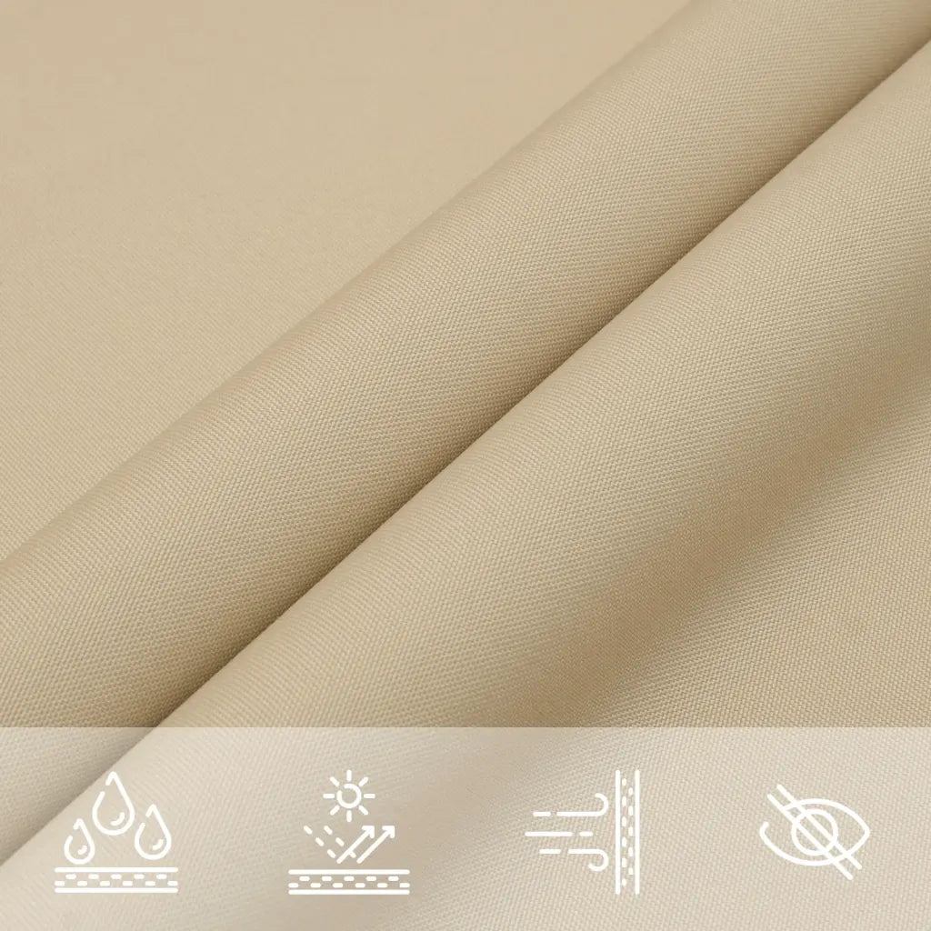 Para-sol estilo vela tecido oxford triangular 3x4x5 m
