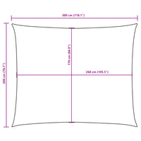 Para-sol estilo vela tecido oxford retangular 2x3 m cor