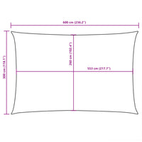 Guarda-Sol tecido Oxford retangular 3x6 m