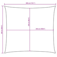 Para-sol estilo vela tecido oxford retangular 2,5x3 m