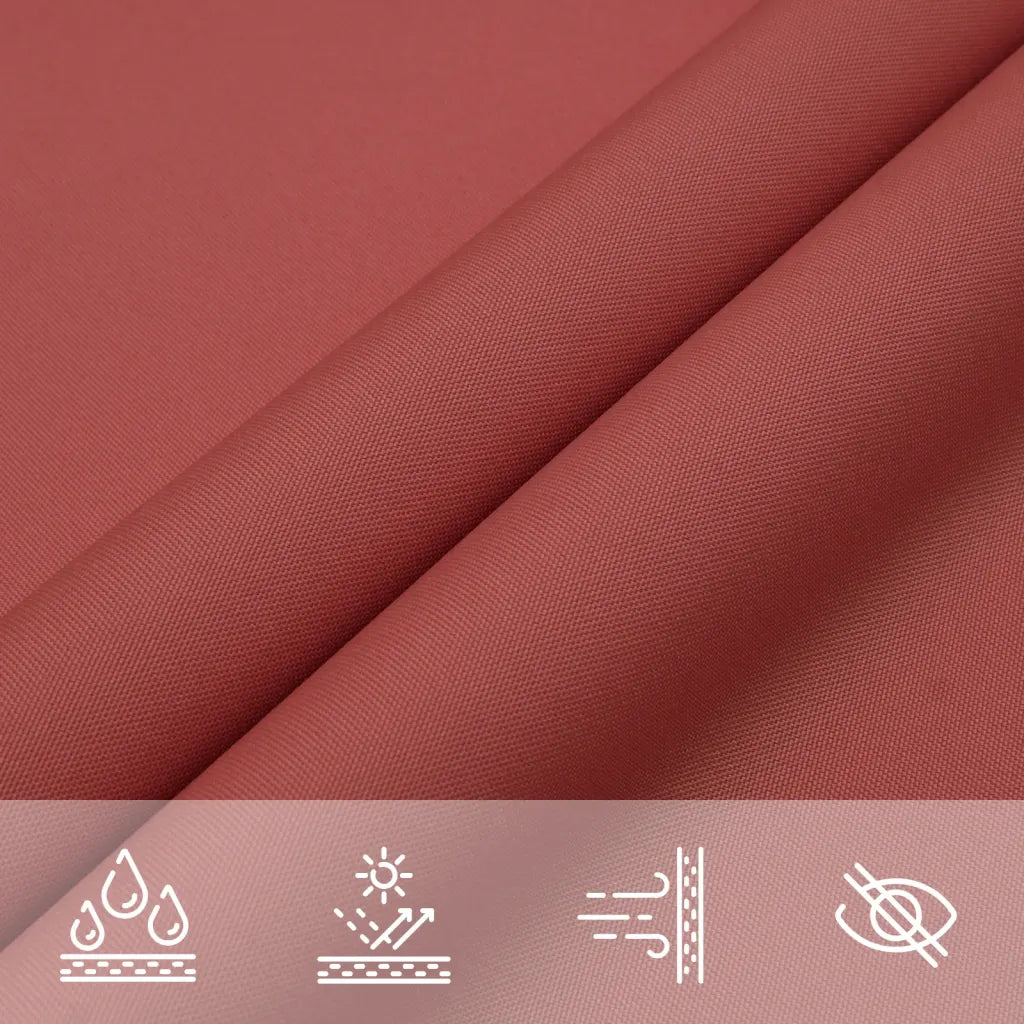 Para-sol estilo vela tecido oxford retangular 2x3 m terracota