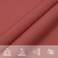 Para-sol estilo vela tecido oxford retangular 2x3,5 m terracota