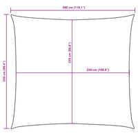 Para-sol estilo vela tecido oxford retangular 2,5x3 m terracota
