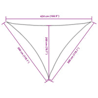 Para-sol vela tecido oxford triangular 3x3x4,24 m terracota