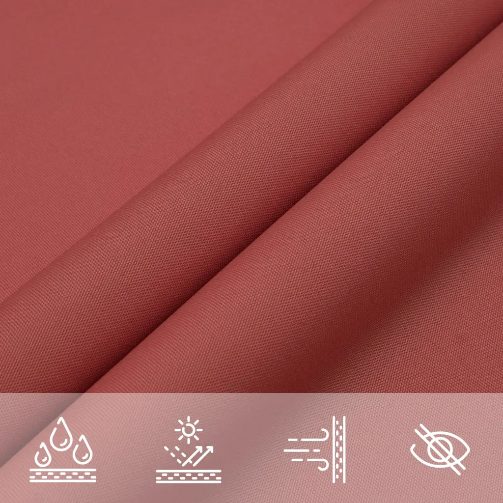 Para-sol vela tecido oxford triangular 4,5x4,5x4,5 m terracota