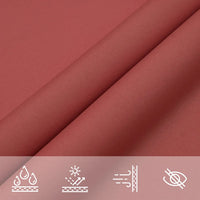 Para-sol estilo vela tecido oxford triangular 5x5x6 m terracota
