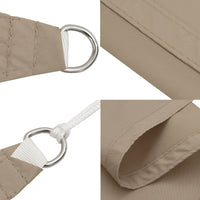 Para-sol vela tecido oxford retangular 2,5x4,5m cinza-acastanh.