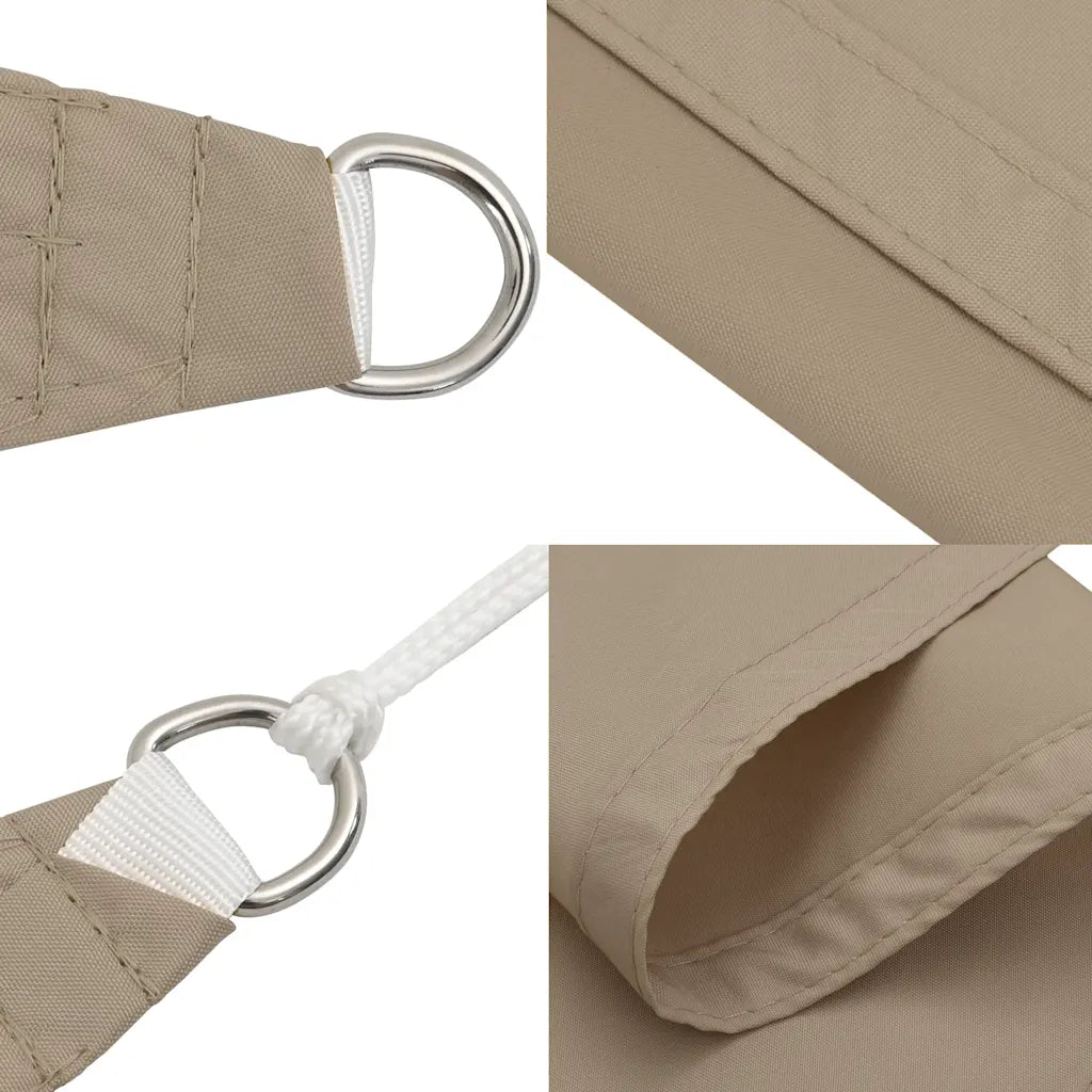 Para-sol vela tecido oxford triangular 3x3x3 m cinza-acast.