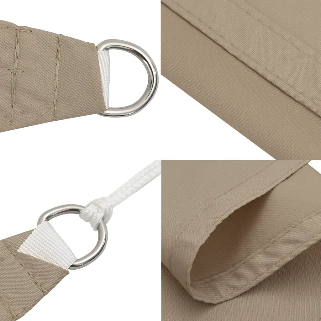 Para-sol tecido oxford triangular 3,5x3,5x4,9m cinza-acastanh.