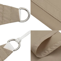 Para-sol tecido oxford triangular 3,5x3,5x4,9m cinza-acastanh.