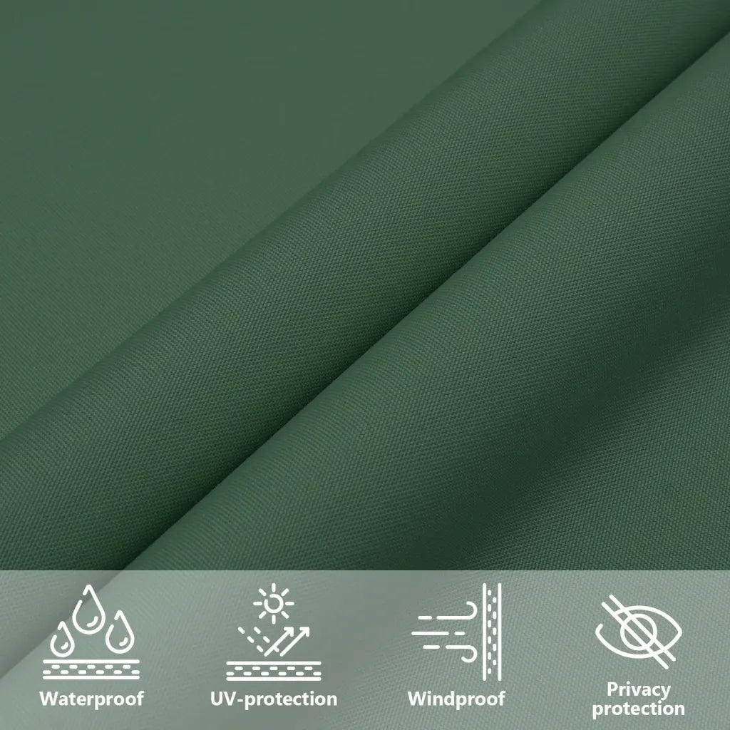 Para-sol estilo vela tecido oxford quadrado 4x4 m -escuro
