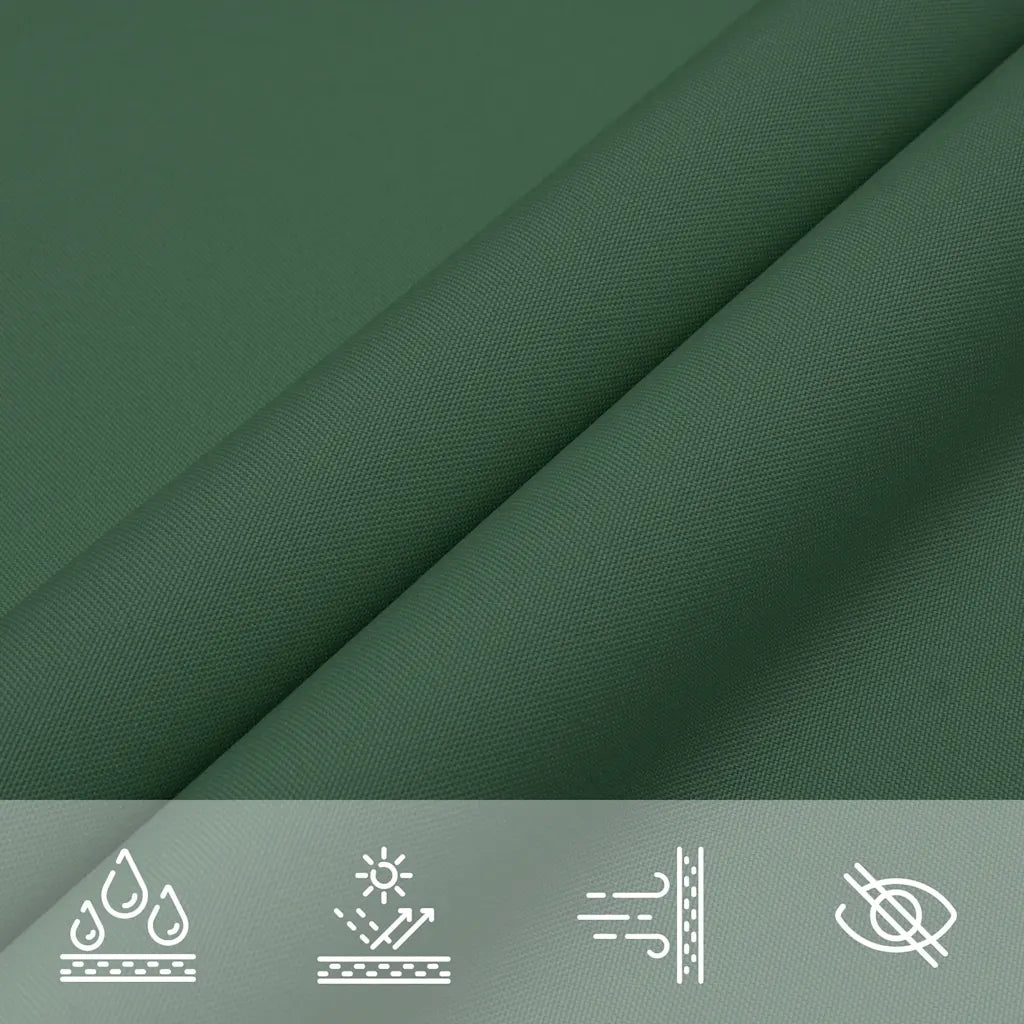 Para-sol estilo vela tecido oxford retangular 6x8m -escuro