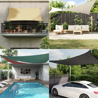 Para-sol estilo vela tecido oxford retangular 2x4 m