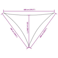 Para-sol estilo vela tecido oxford triangular 5x6x6 m
