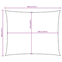Para-sol estilo vela tecido oxford retangular 2x3 m