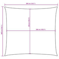 Para-sol estilo vela tecido oxford quadrado 3x3 m