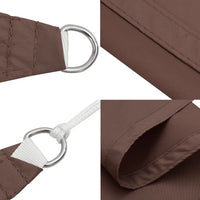Para-sol estilo vela tecido oxford retangular 3x5 m castanho