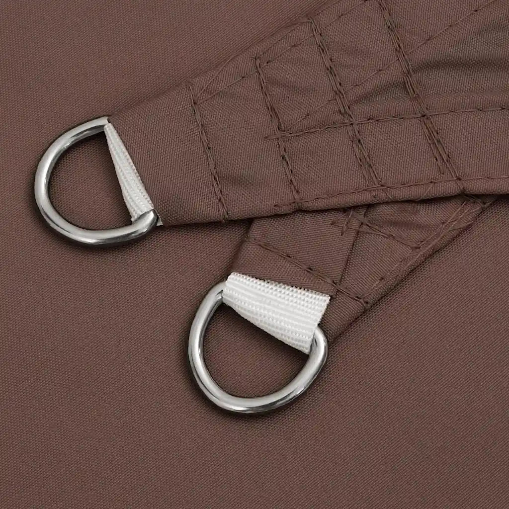 Para-sol estilo vela tecido oxford retangular 3x6 m castanho