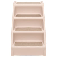 vidaXL Escadas para cães dobráveis 62x40x49,5 cm cor creme