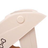 vidaXL Escadas para cães dobráveis 62x40x49,5 cm cor creme