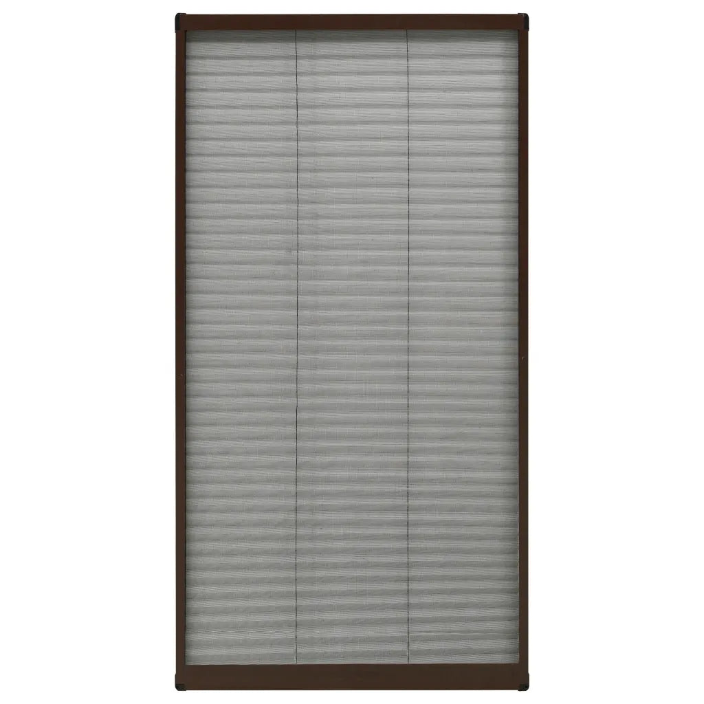 Tela anti-insetos plissada p/ janela 80x160cm alumínio castanho