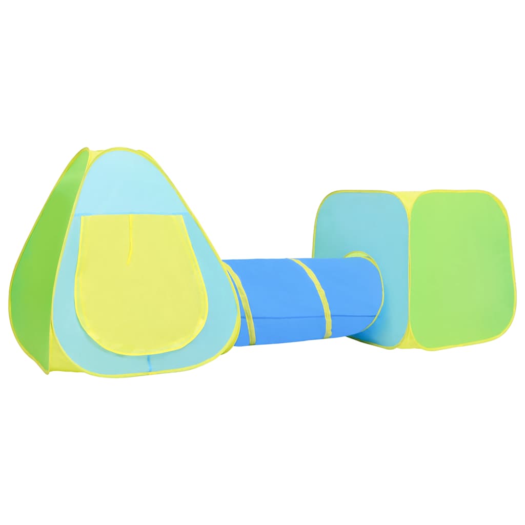 vidaXL Tenda de brincar infantil com 100 bolas multicolorido