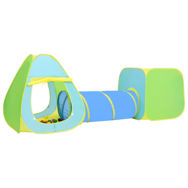 vidaXL Tenda de brincar infantil com 100 bolas multicolorido