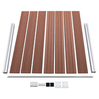 vidaXL Painel de cerca 180x146 cm WPC castanho