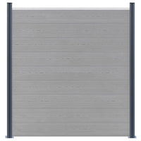 vidaXL Postes de cerca 2 pcs alumínio 185 cm cinzento-escuro