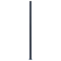 vidaXL Postes de cerca 2 pcs alumínio 185 cm cinzento-escuro