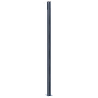vidaXL Postes de cerca 2 pcs alumínio 185 cm cinzento-escuro