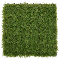 vidaXL Ladrilhos de relva artificial 11 pcs 30x30 cm verde