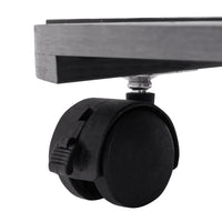 vidaXL Suportes com rodas para vasos 2 pcs Ø30x7,5 cm WPC castanho