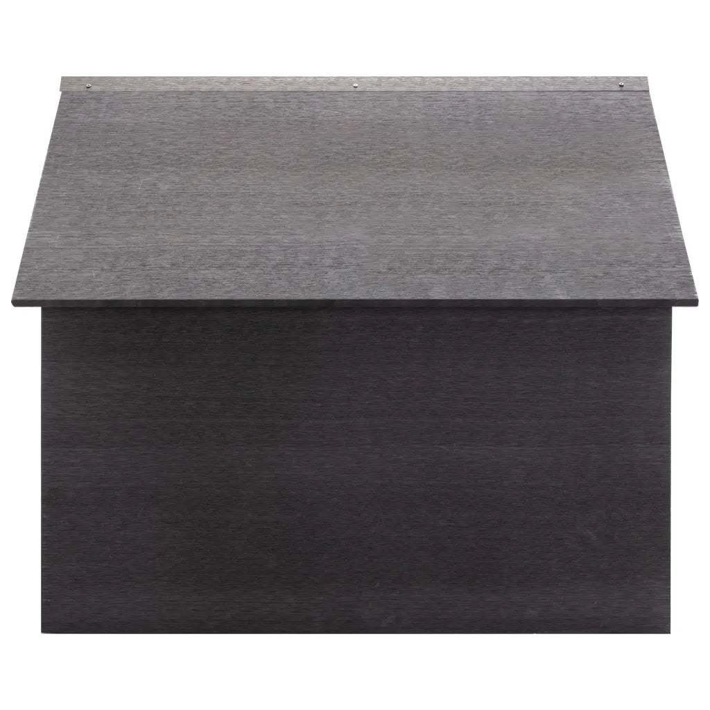 Abrigo para corta-relva 80x80x70 cm WPC cinzento