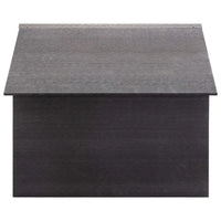 Abrigo para corta-relva 80x80x70 cm WPC cinzento