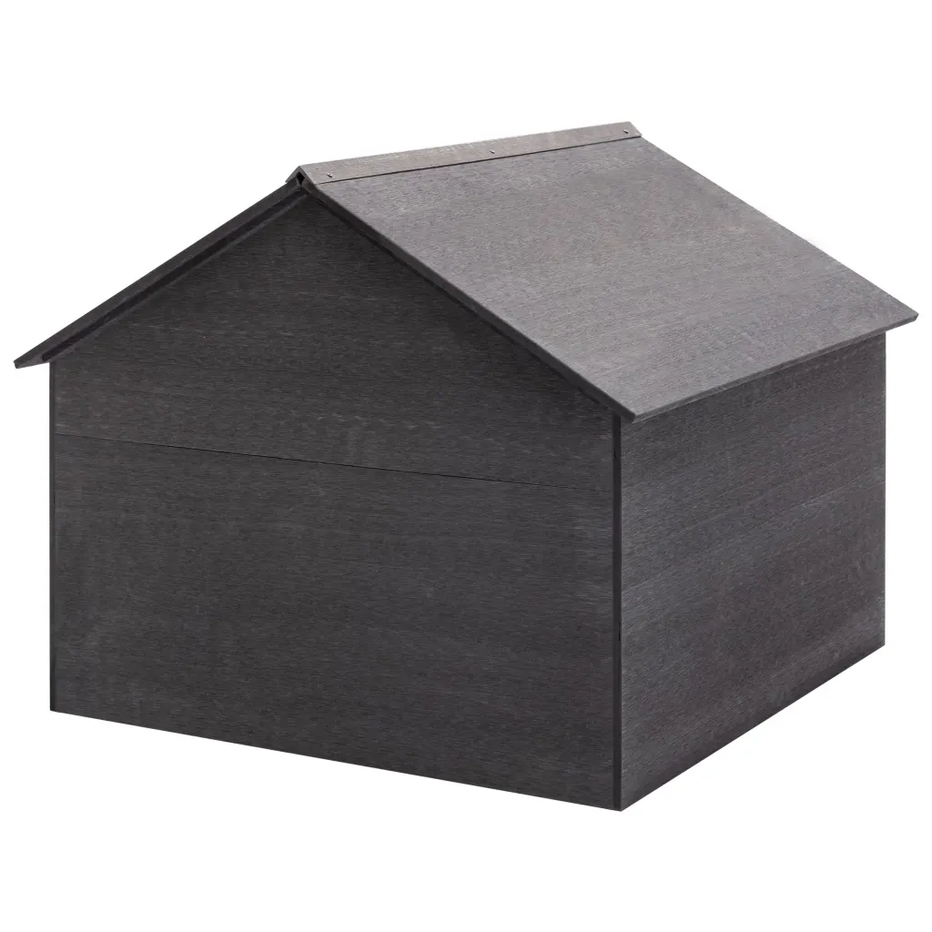 Abrigo para corta-relva 80x80x70 cm WPC cinzento