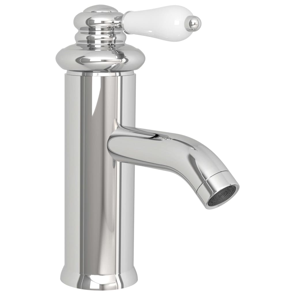 vidaXL Torneira para lavatório de casa de banho 130x180 mm cromado