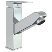 vidaXL Torneira extraível p/ lavatório casa de banho 157x172mm cromado