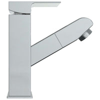 vidaXL Torneira extraível p/ lavatório casa de banho 157x172mm cromado