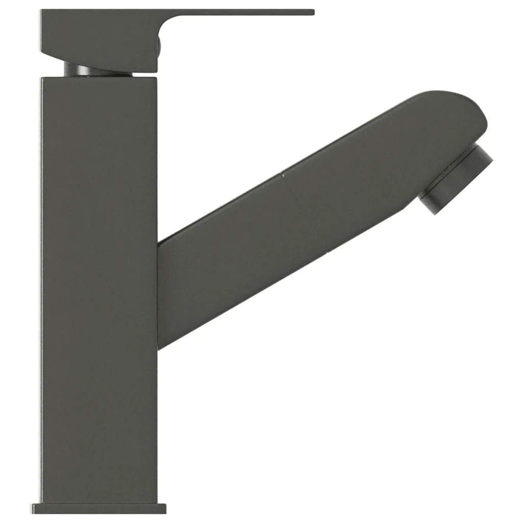 Torneira extraível p/ lavatório casa de banho 157x172 mm cinza