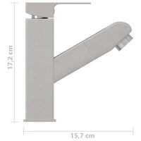 Torneira extraível p/ lavatório casa de banho 157x172 mm prata