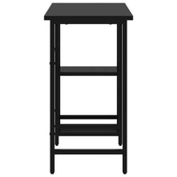 vidaXL Secretária de computador 80x40x72 cm MDF e metal preto